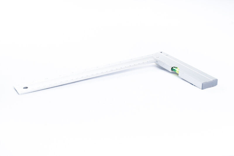 Winkel mit Wasserwaage - 30x30cm