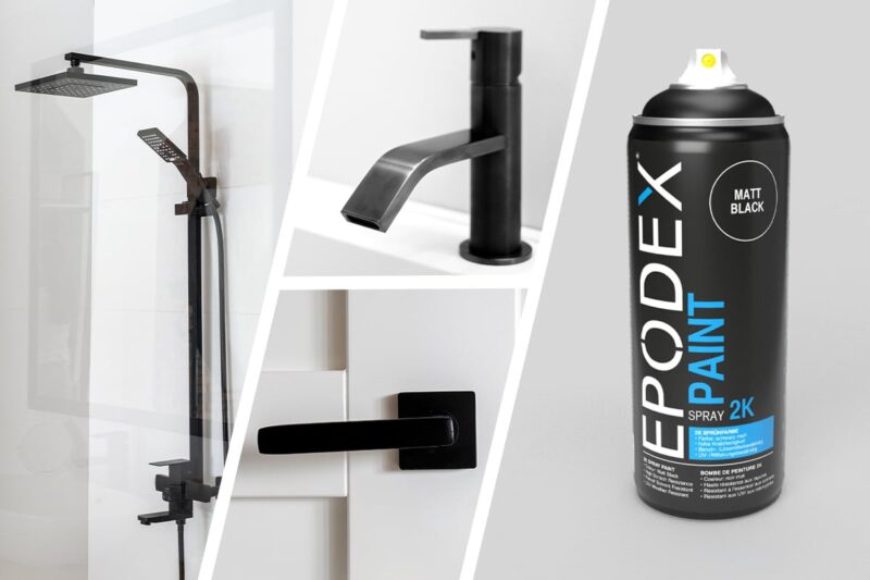 2K Spray Paint 400ml | Matt Black